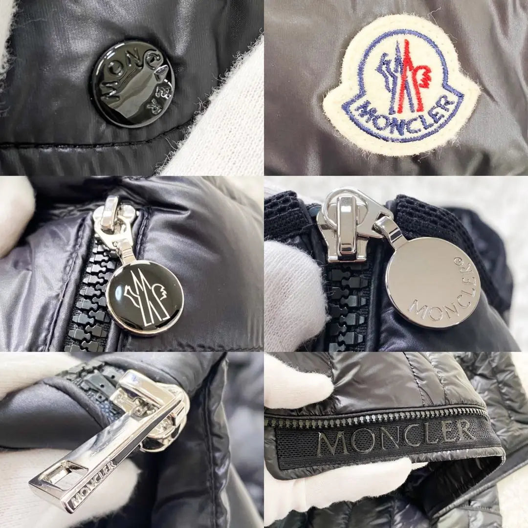 Moncler GLYGOS GILET Chaleco de plumón negro Gire 0 sin usar | 未使用級 モンクレール Glygos Gilet 黒 ダウンベスト ジレ 0