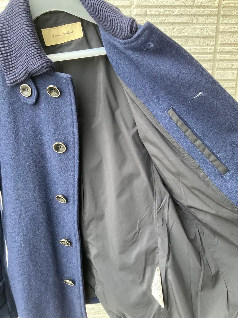 Abrigo Journal Standard Burro Melton Navy | ジャーナルスタンダード ドンキーコート メルトン ネイビー