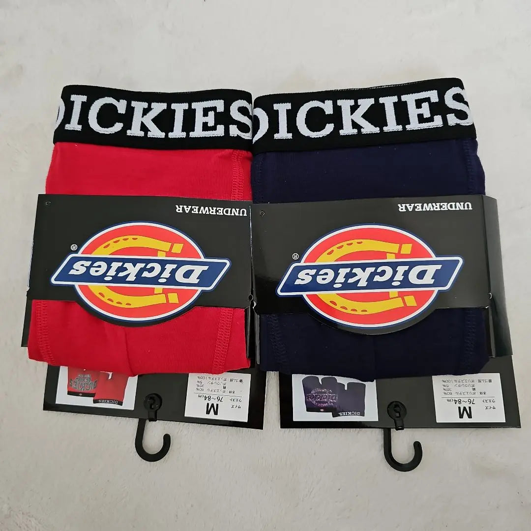 Dickies Boxer Shorts Red and Navy M Size Set of 2