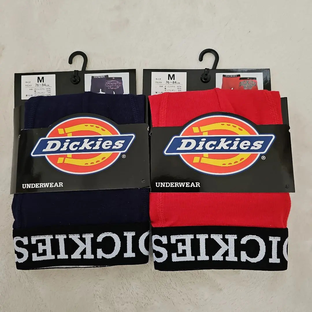 Dickies Boxer Shorts Red and Navy M Size Set of 2