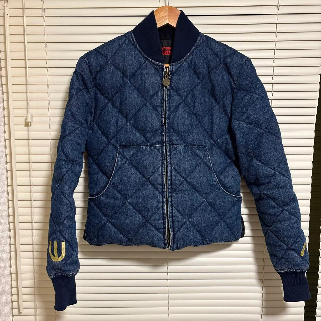 EVISU YAMANE down jacket denim fabric