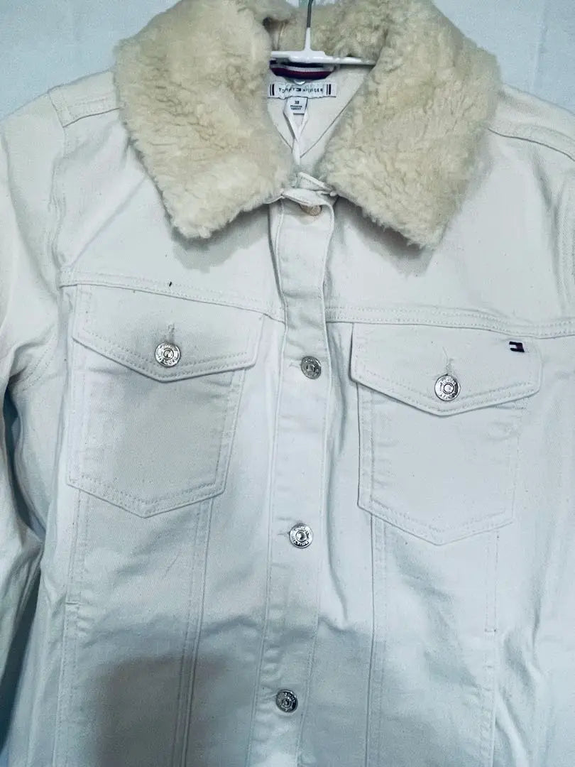 [New] Tommy Hilfiger Denim Jacket 2WAY Natural Color M Size 38