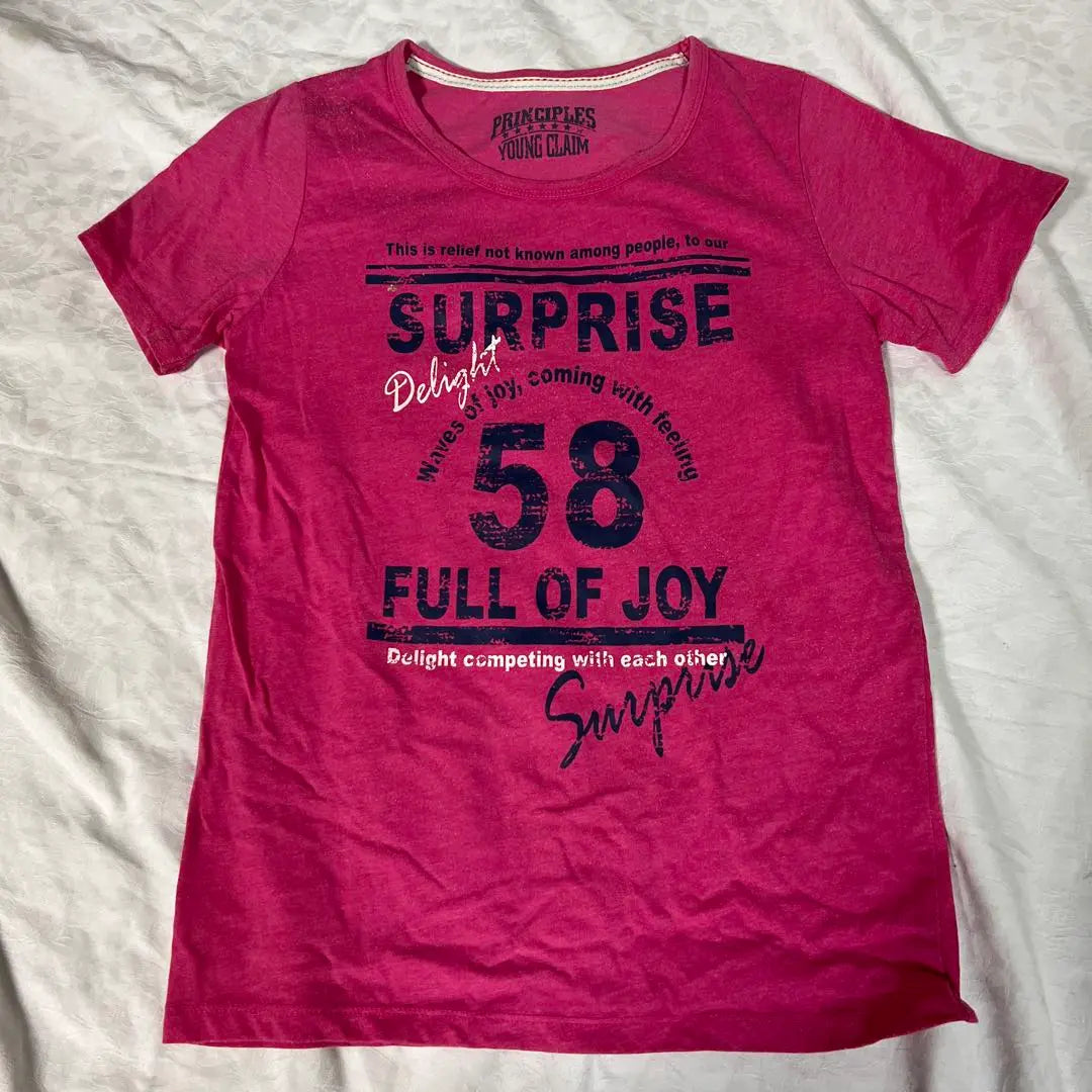 PRINCIPLES YOUNG CLAIM Pink T-shirt 58