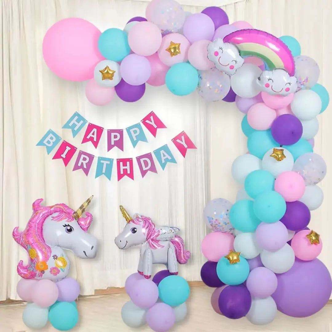 ❤️Popular❤️Popular Unicornio☆Globo Decoración de cumpleaños Fiesta Lindo