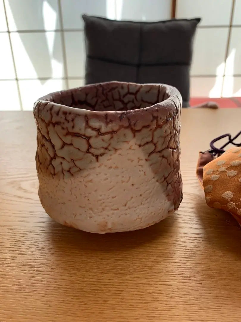 Tsukigata Nahiko Shino tea bowl