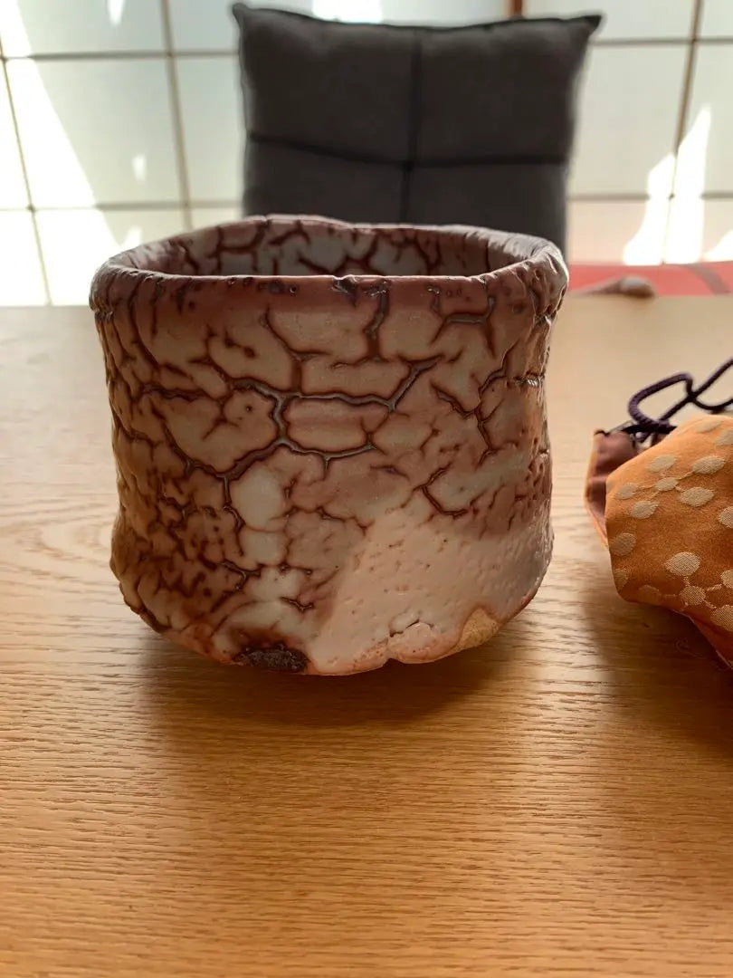 Tsukigata Nahiko Shino tea bowl