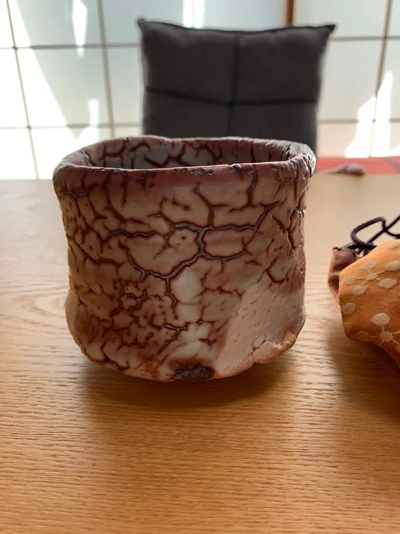 Tsukigata Nahiko Shino tea bowl