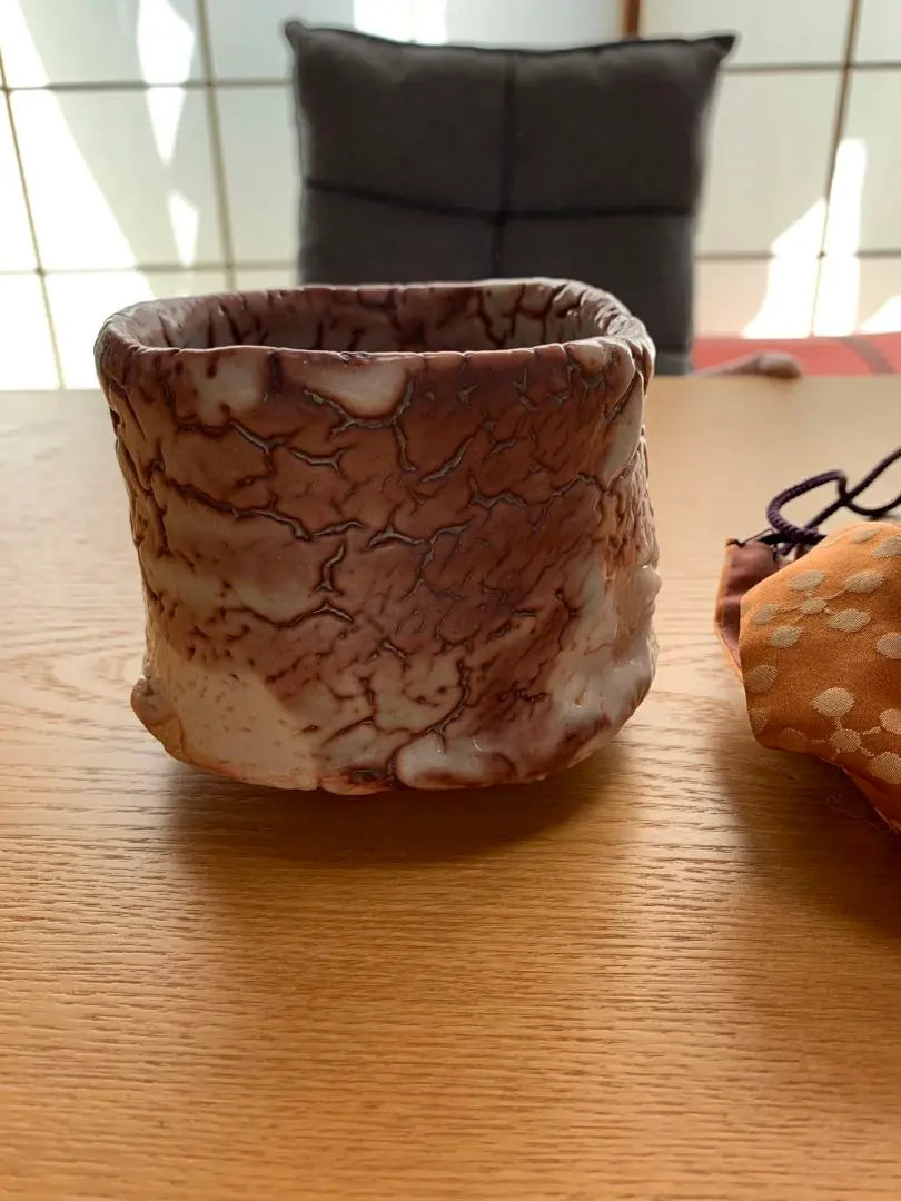 Tsukigata Nahiko Shino tea bowl