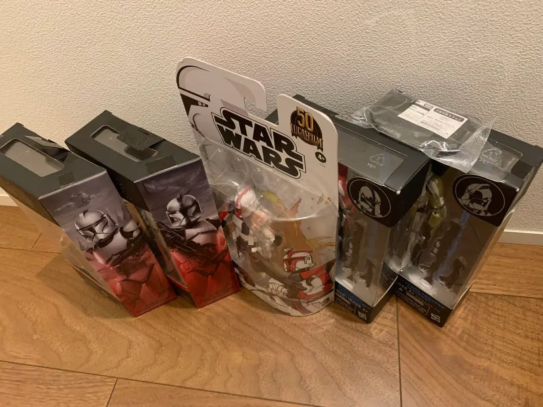 Tipos de Star Wars Black Series Fase 1 Clone Trooper 5 sin abrir | 未開封 スターウォーズ ブラックシリーズ フェーズ1クローントルーパー 5種類