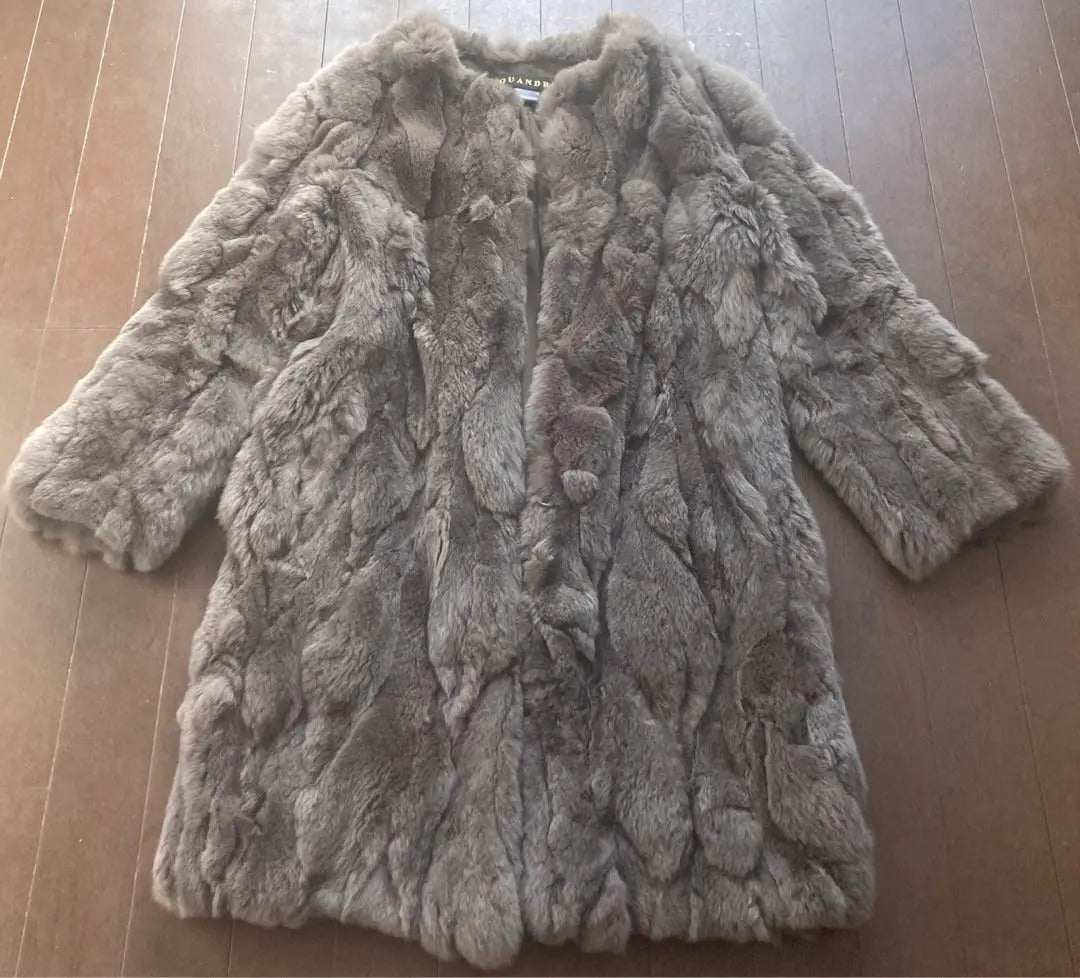 LOUANDREA Fur Coat Rabbit Fur Luxury