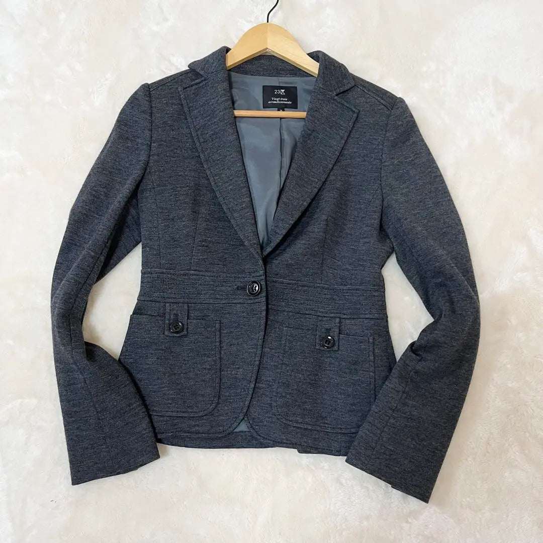 23 Ward Tailored Jacket Wool 38 Gray