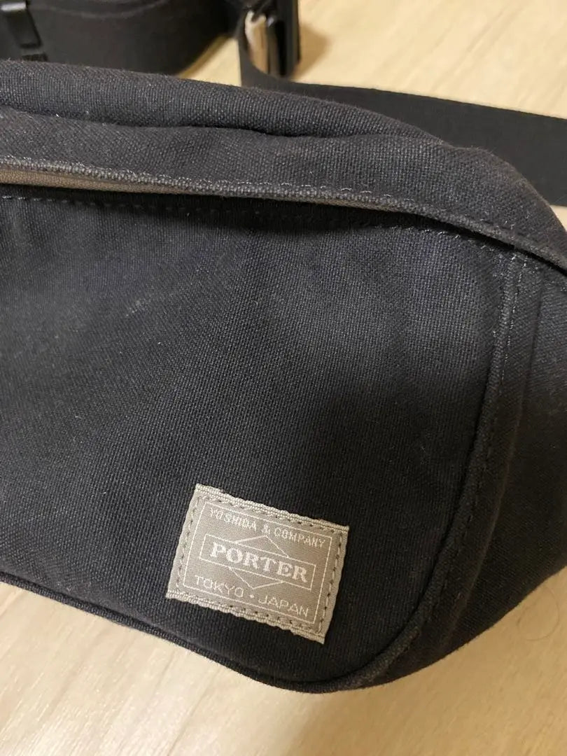 PORTER BEAT WAIST BAG Black