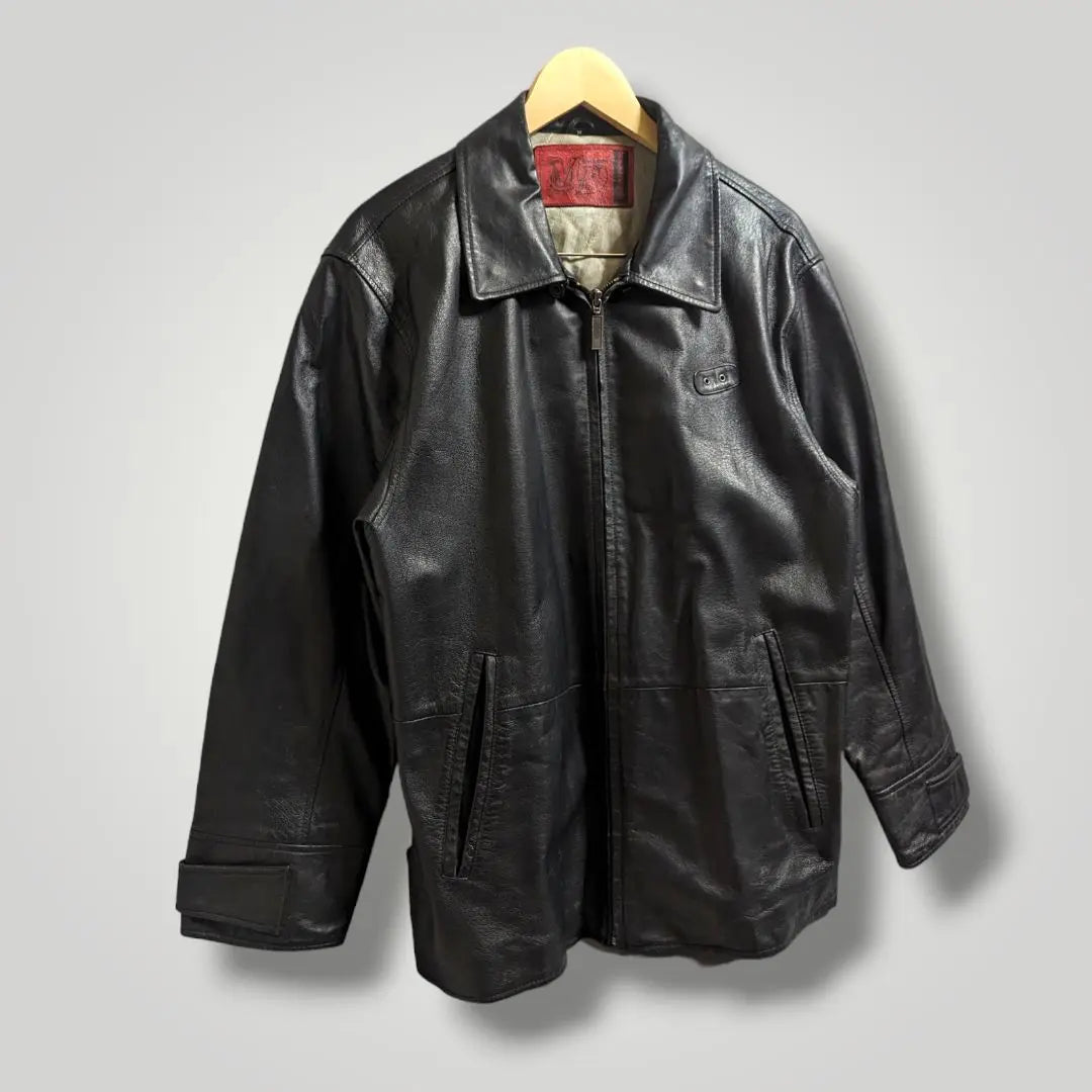 [9] Suntory Magnum Dry Leather Jacket Pig Leather Rider's