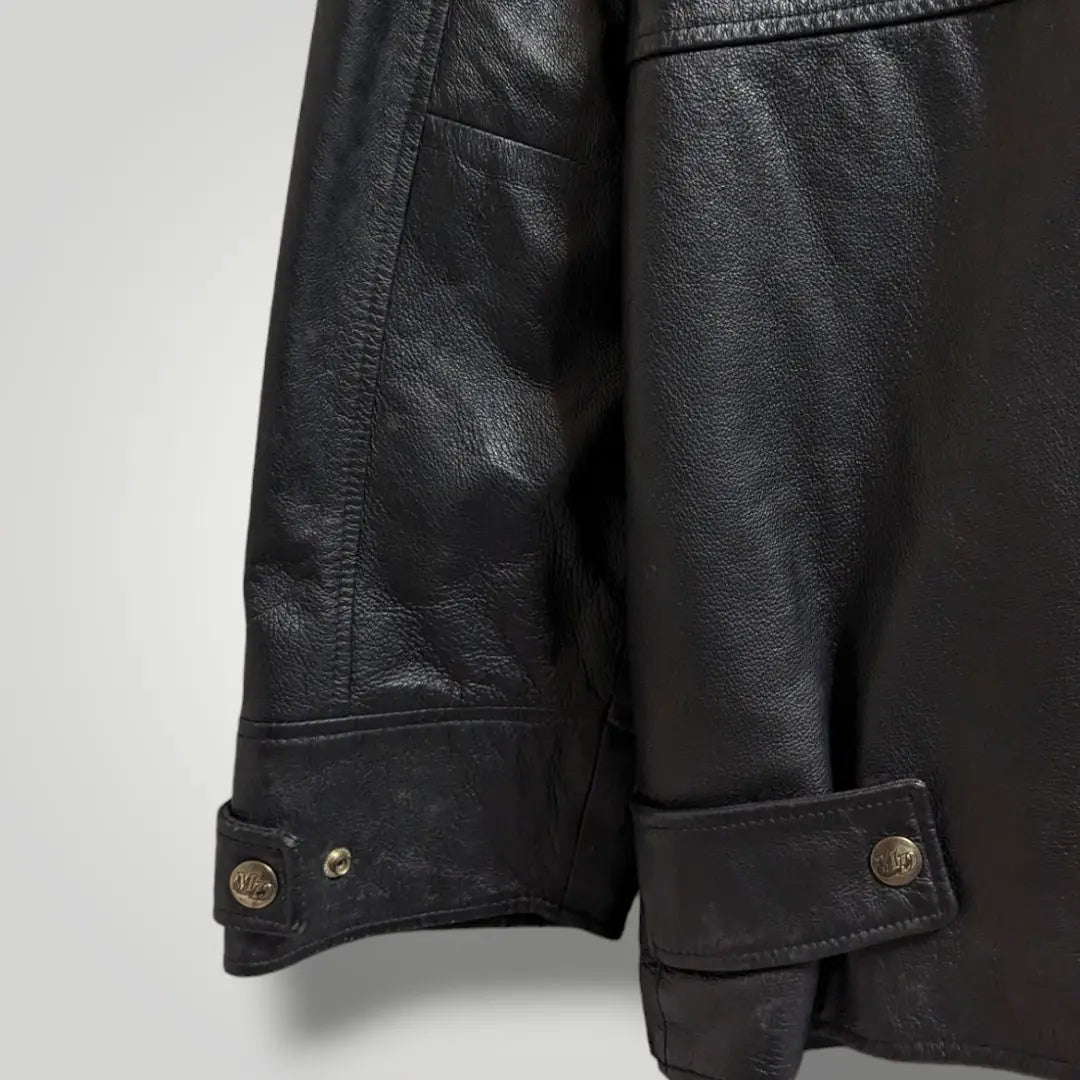 [9] Suntory Magnum Dry Leather Jacket Pig Leather Rider's