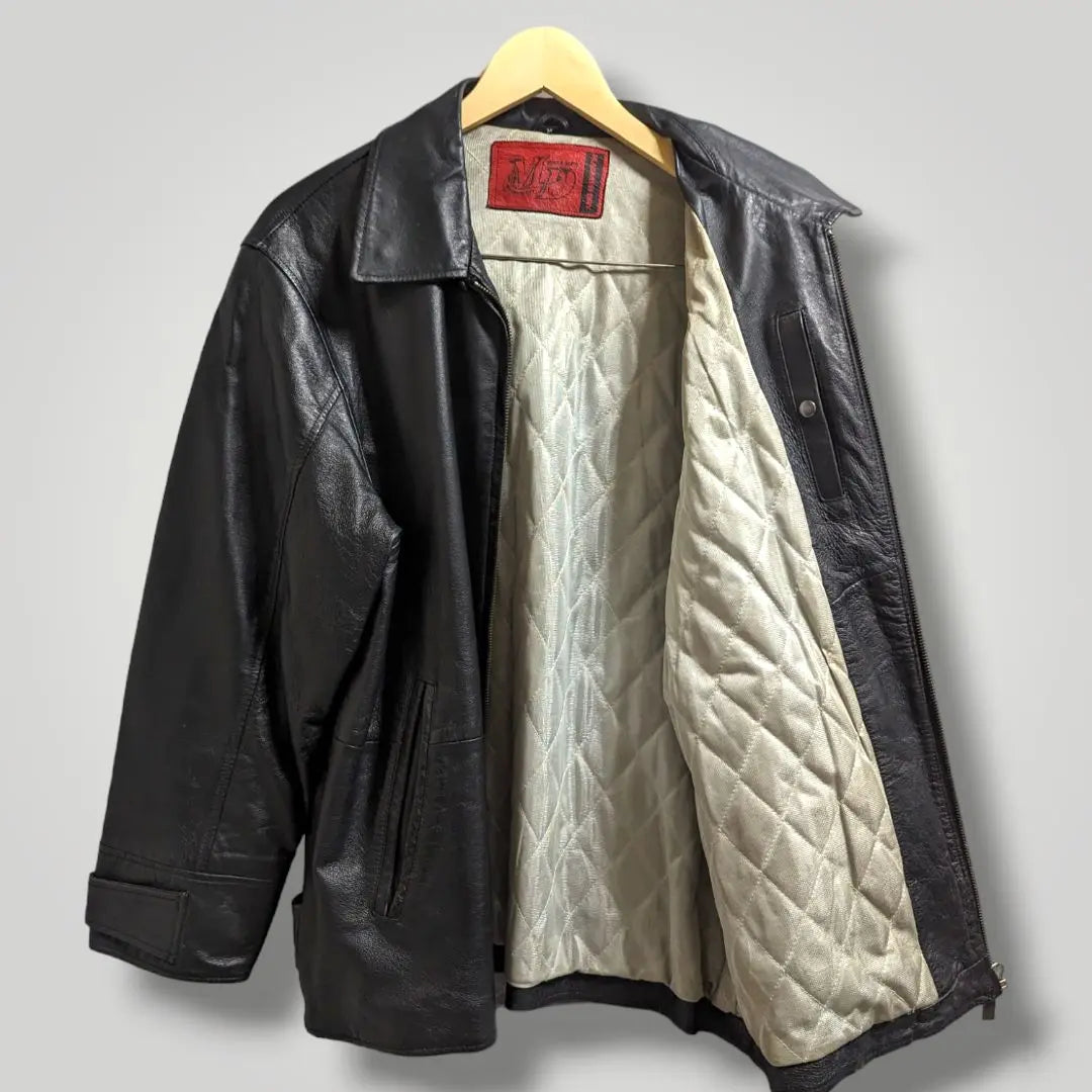 [9] Suntory Magnum Dry Leather Jacket Pig Leather Rider's