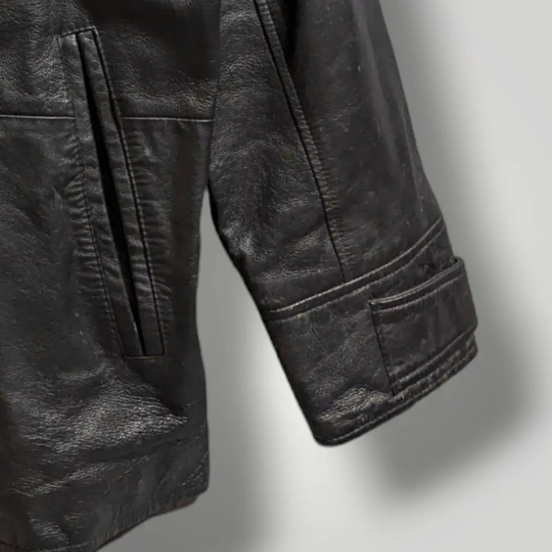 [9] Suntory Magnum Dry Leather Jacket Pig Leather Rider's