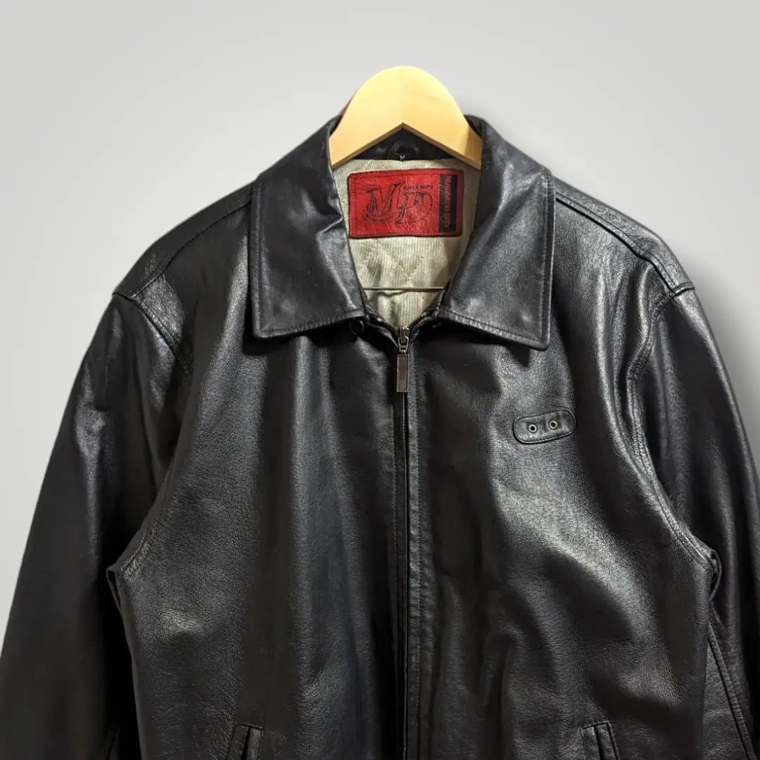 [9] Suntory Magnum Dry Leather Jacket Pig Leather Rider's