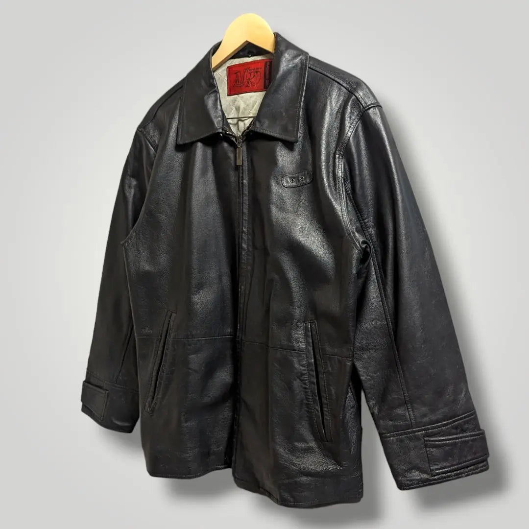 [9] Suntory Magnum Dry Leather Jacket Pig Leather Rider's