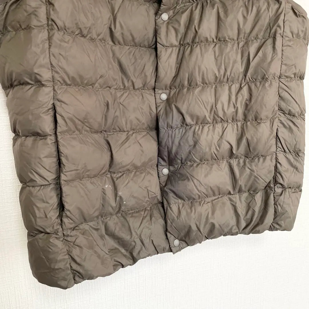 MUJI Inner Down Vest [L] Khaki Cold Wear Autumn/Winter Casual