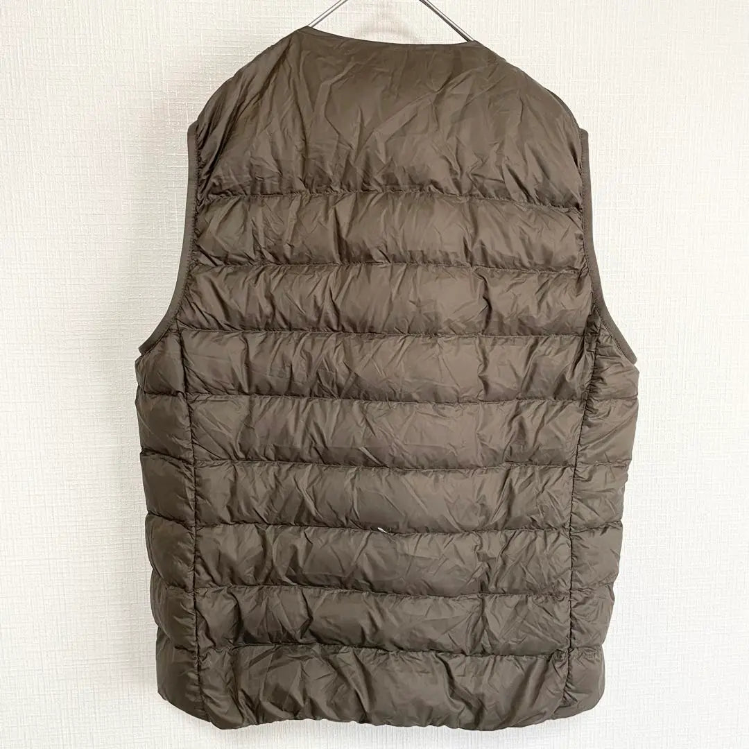 MUJI Inner Down Vest [L] Khaki Cold Wear Autumn/Winter Casual