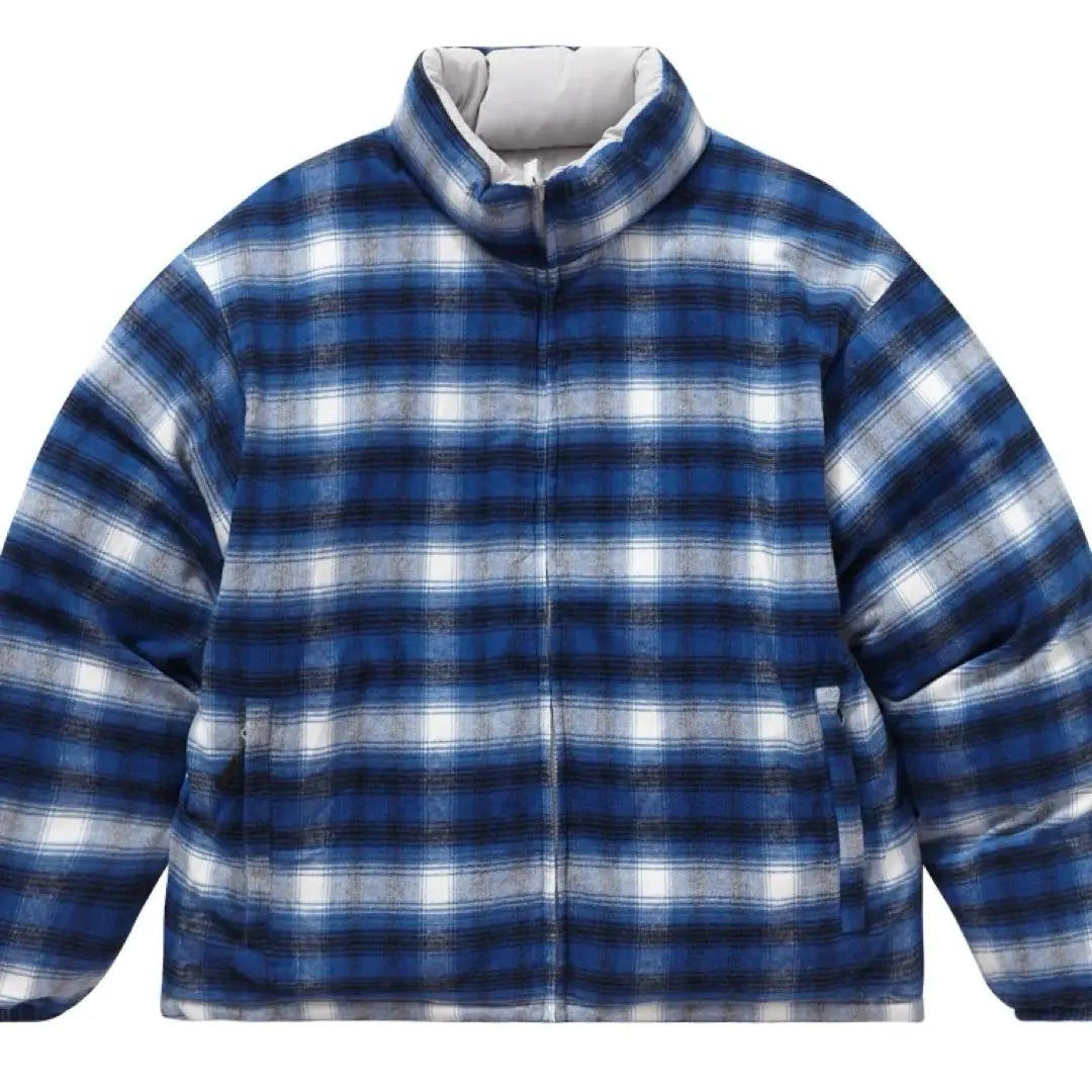 Supreme Flannel Reversible Puffer Jacket