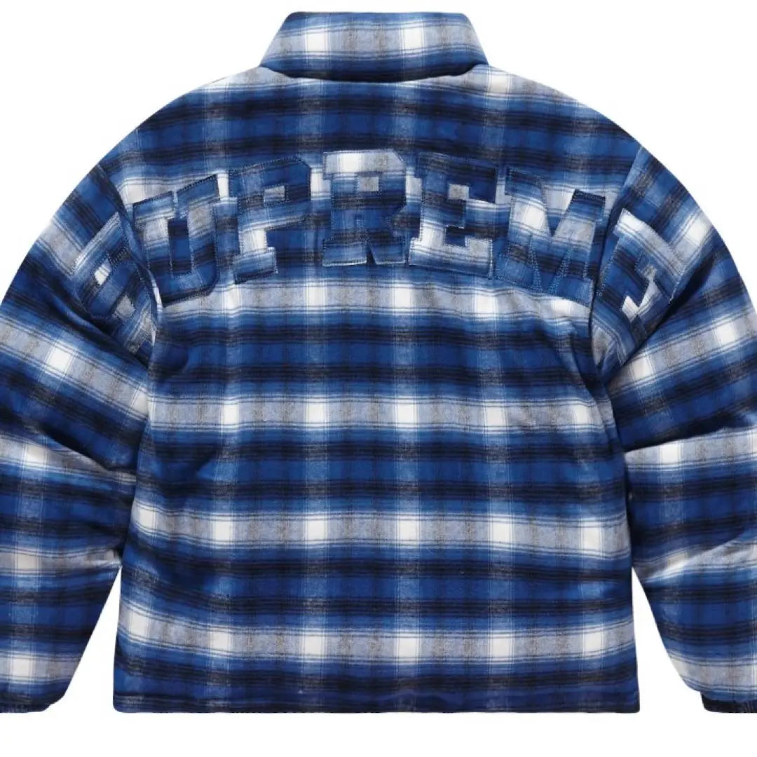 Supreme Flannel Reversible Puffer Jacket