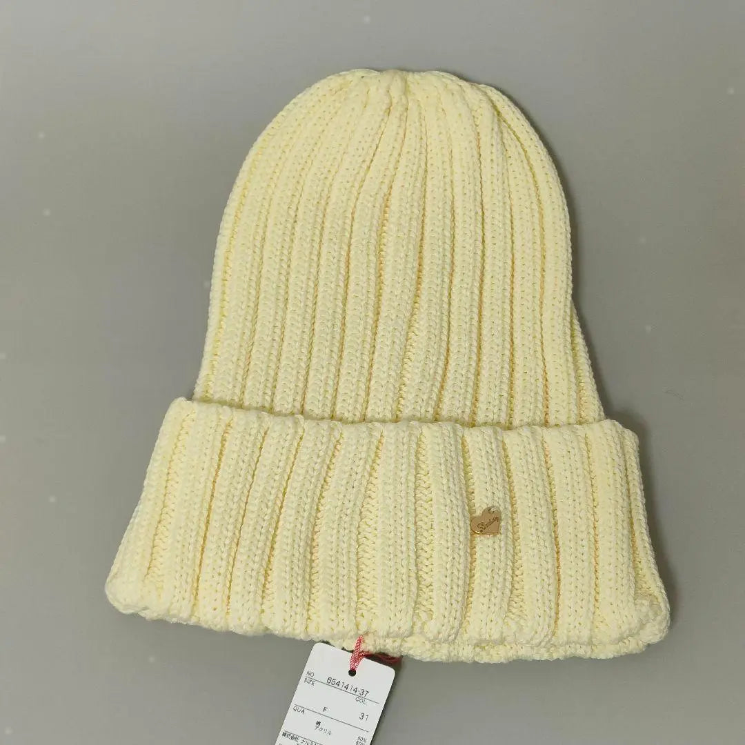 With new tag ♪ Lindsay Yellow Knit Cap Laiji Beanie