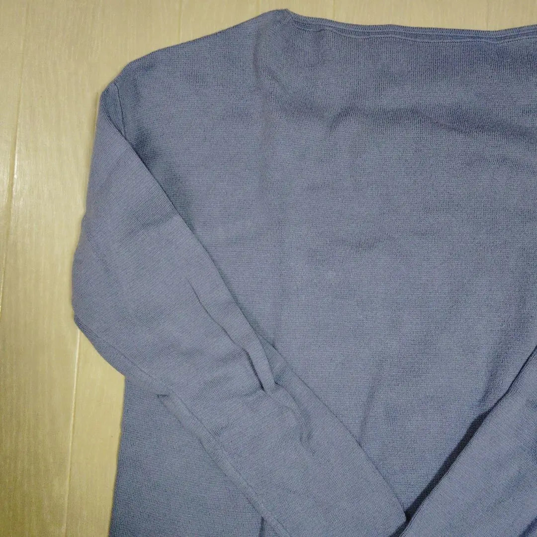 OPAQUE.CLIP Sky Blue Thin Knit Long Sleeve Knit