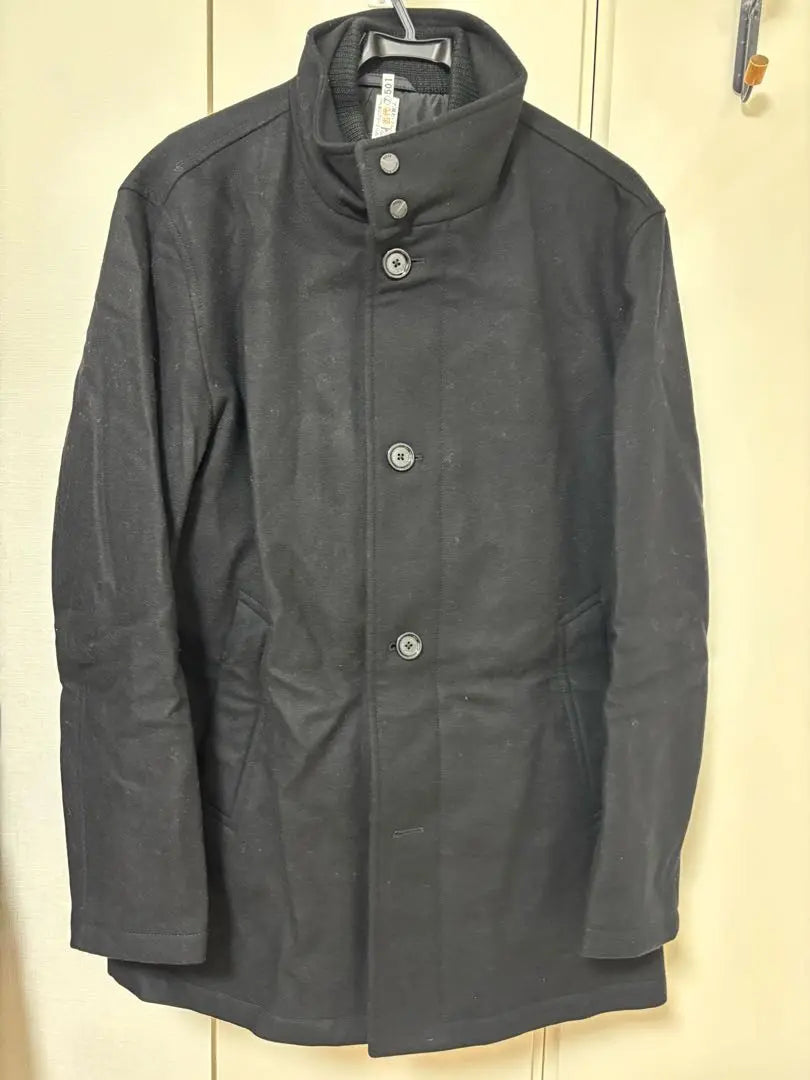 [Like new, cleaning] BOSS wool coat black black | 【新品同様・クリーニング済み】BOSS ウールコート ブラック黒