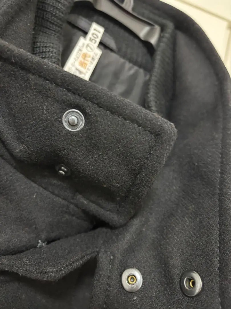 [Like new, cleaning] BOSS wool coat black black | 【新品同様・クリーニング済み】BOSS ウールコート ブラック黒