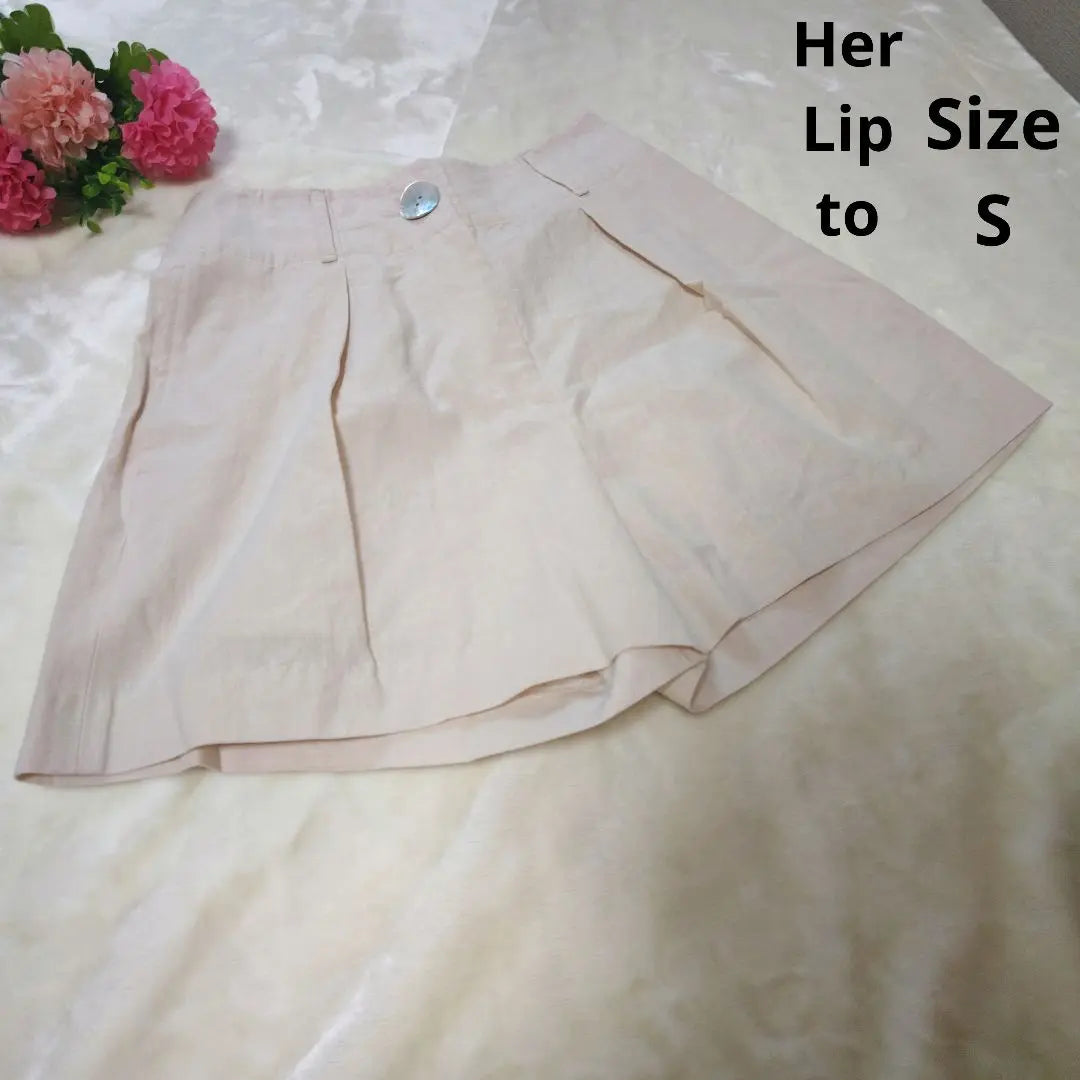 [Popular ☆ Elegante ☆ Su labio a ] Pantalones cortos beige talla S