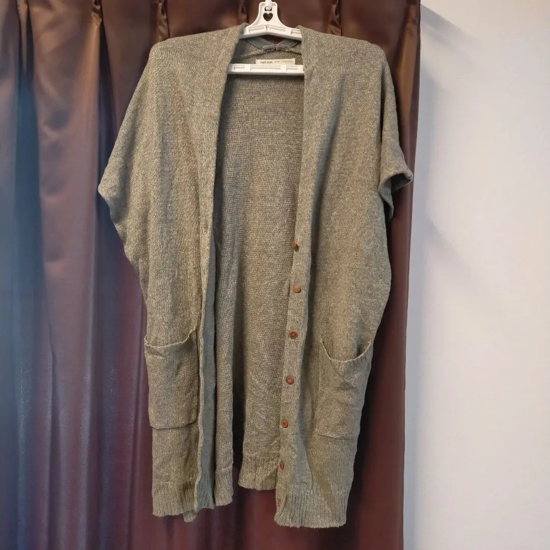 Price cut! Summer and autumn khaki Cardigan without sleeves