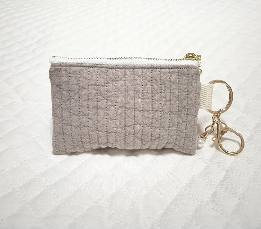 Handmade key case key pouch mini pouch nubi embroidery floral pattern ible