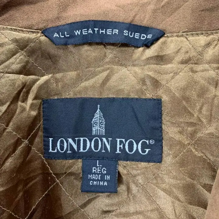 Chaqueta vintage de ante y piel sintética con efecto niebla London no1811