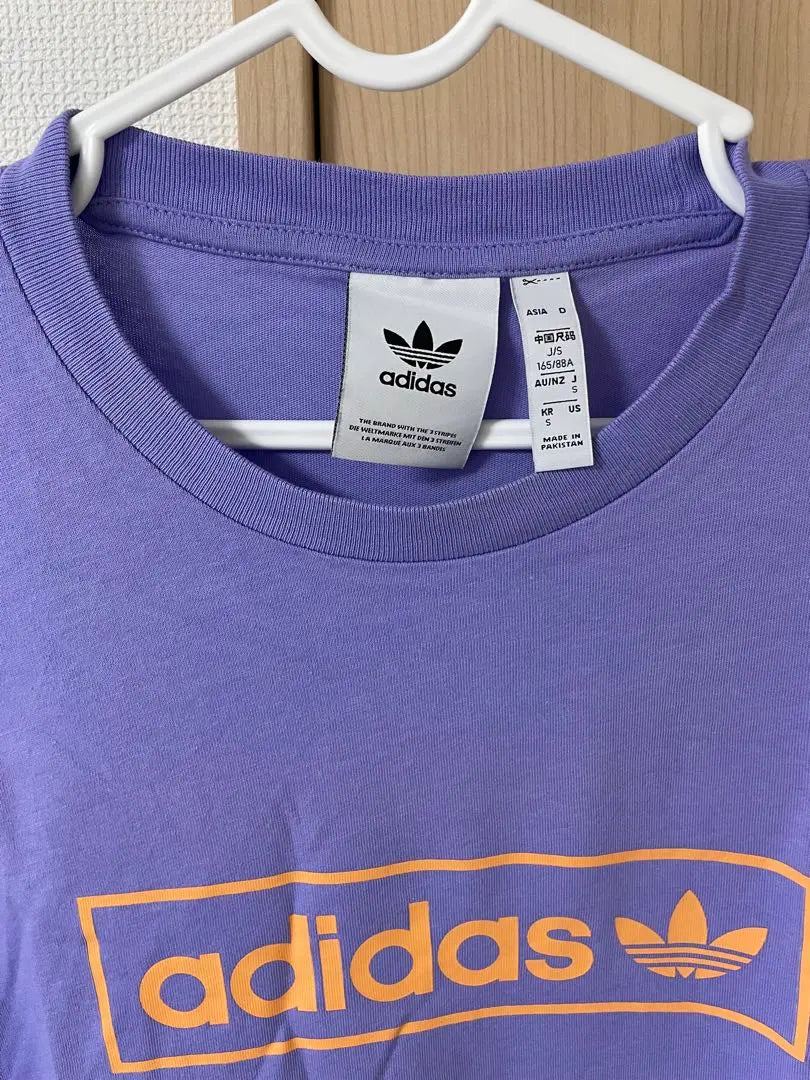 Kumi Koda Model Model Rare Discontinued Discontinued Adidas Originals T -shirt Purple S Beauty | 倖田來未着用モデル 稀少廃盤完売 アディダスオリジナルス Tシャツ 紫 S 美品