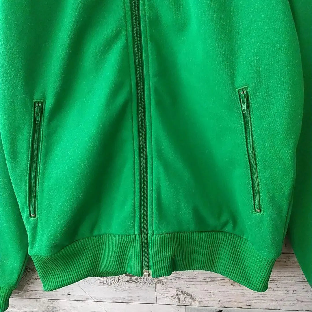 Rare ☆90s Adidas Embroidered Trefoil Logo Track Jacket M Green