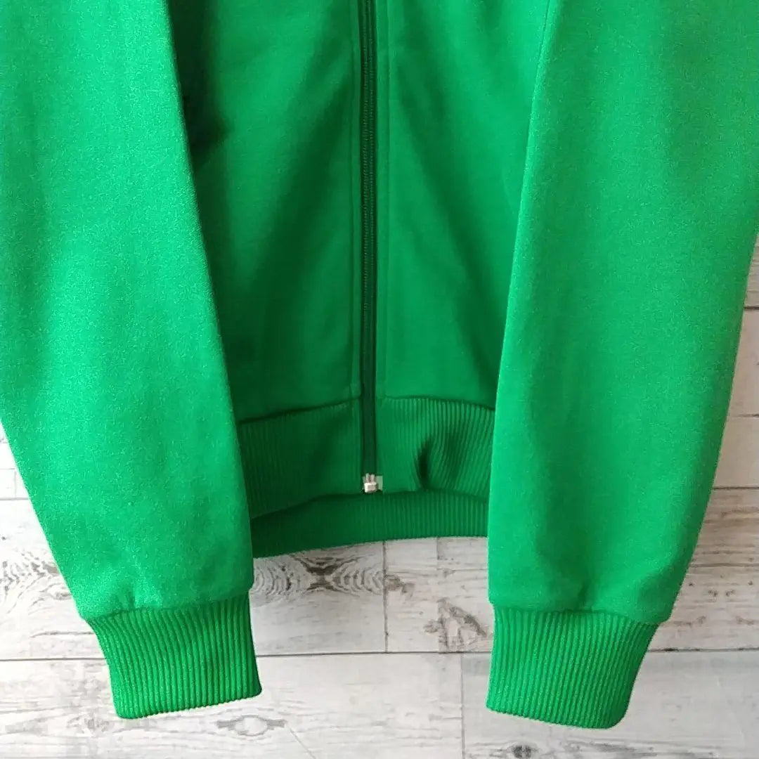 Rare ☆90s Adidas Embroidered Trefoil Logo Track Jacket M Green