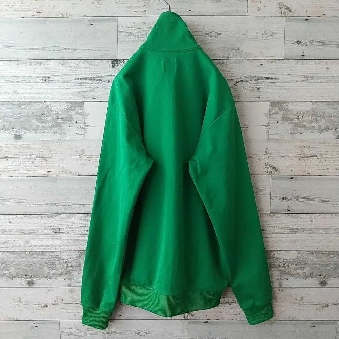 Rare ☆90s Adidas Embroidered Trefoil Logo Track Jacket M Green