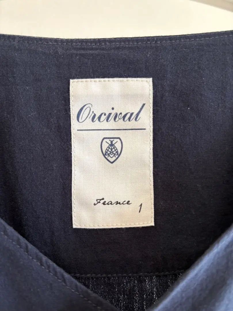 Orcival Navy Collarless Jacket Size 1