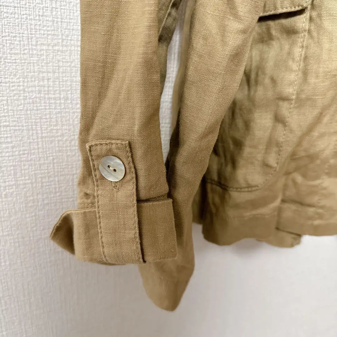 [Good condition] nimes et nimes hooded beige coat jacket