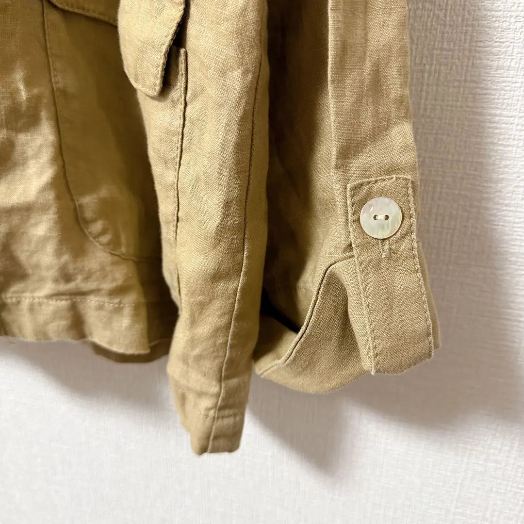 [Good condition] nimes et nimes hooded beige coat jacket