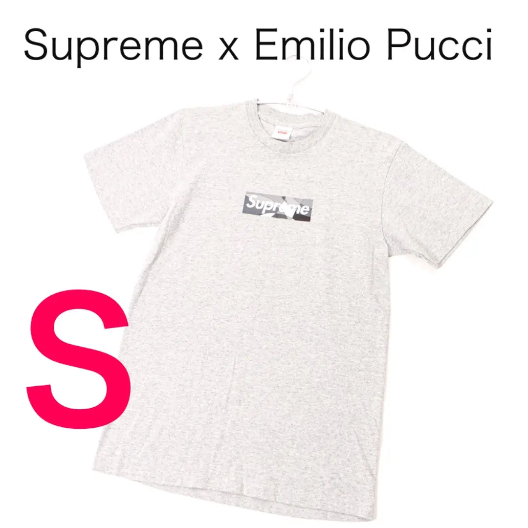 E6642 ◾️ Supreme x Emilio Pitch Box Logo T -shirt