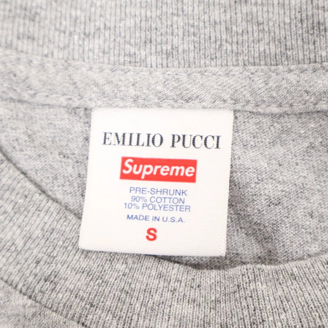 E6642 ◾️ Camiseta con logo Supreme x Emilio Pitch Box | E6642◾️シュプリーム xエミリオプッチ ボックスロゴTシャツ