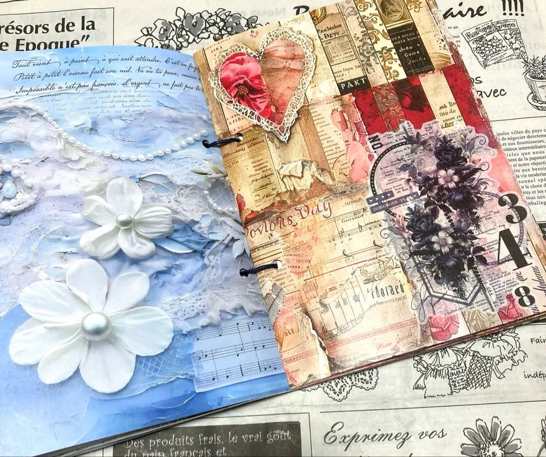 Junk Journal Miscellaneous Notebook Handmade at your own pace