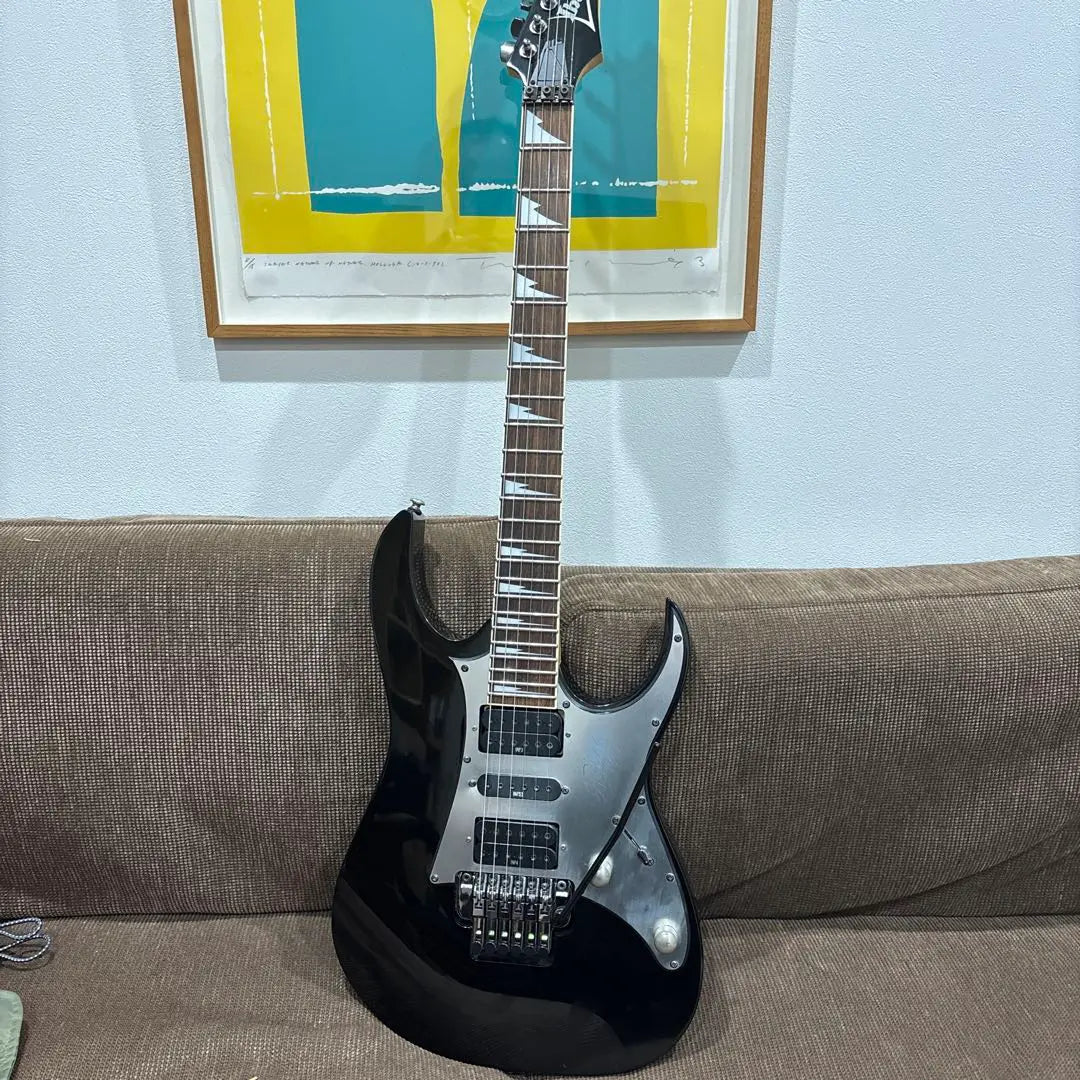 Guitarra eléctrica negra IBANEZ serie RG | Ibanez RGシリーズ ブラックエレキギター