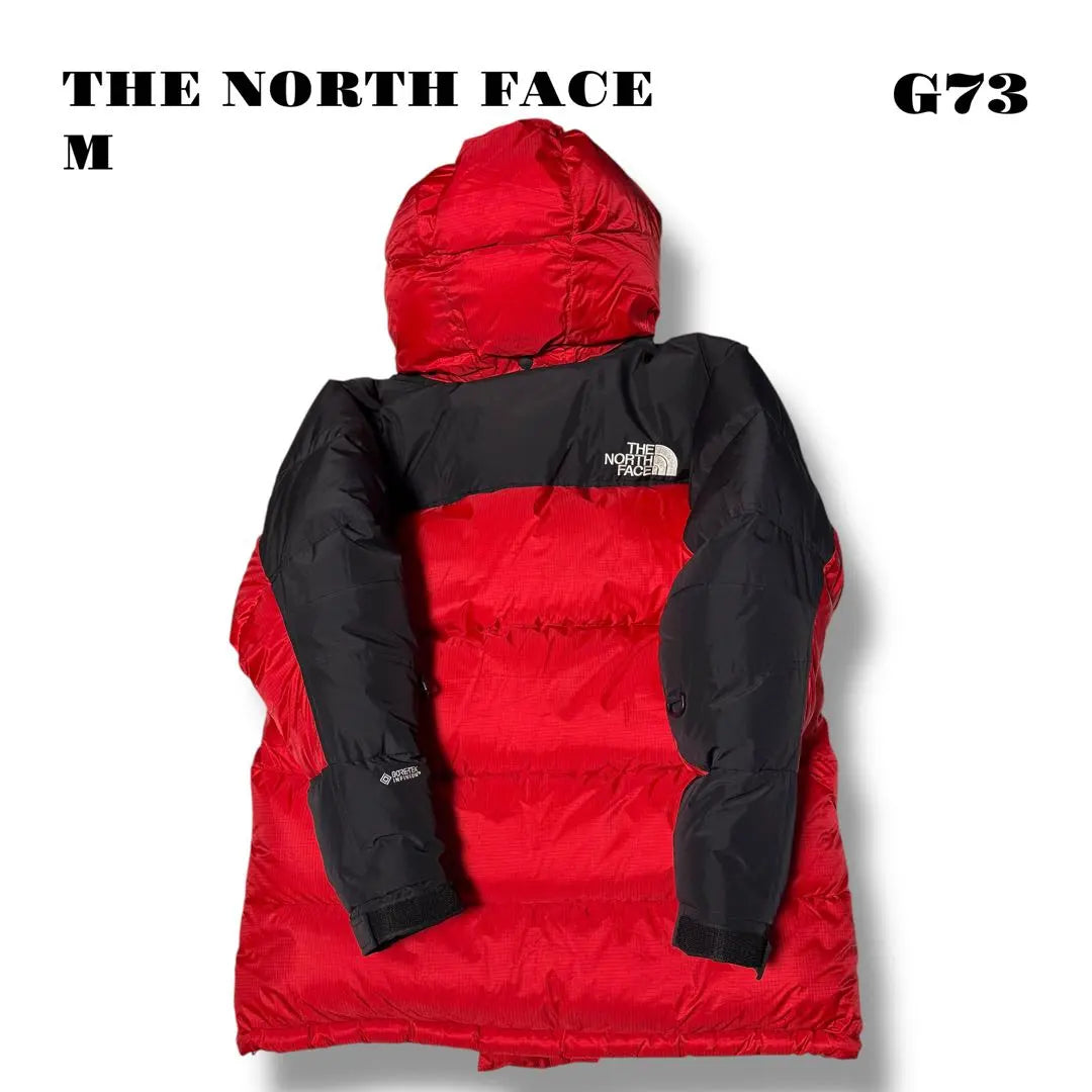 Popular item! THE NORTH FACE Down Jacket Hoodie Red Black M