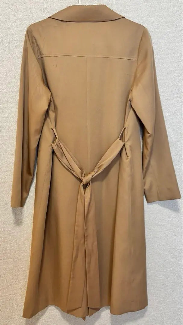 N. Beige Double Breasted Trench Coat