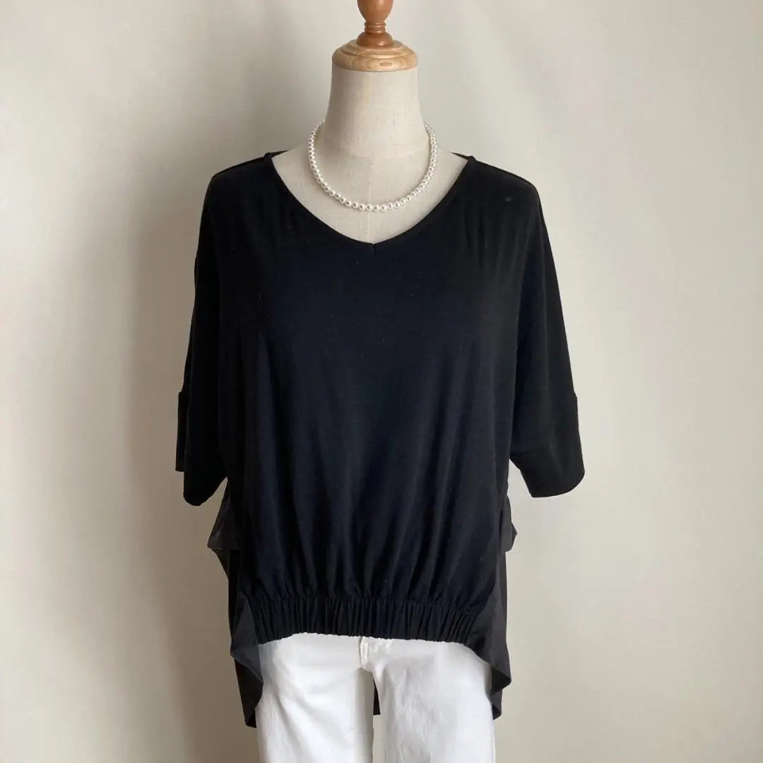 [Very popular] ANDJ Washable Asymmetrical V-neck Pullover M