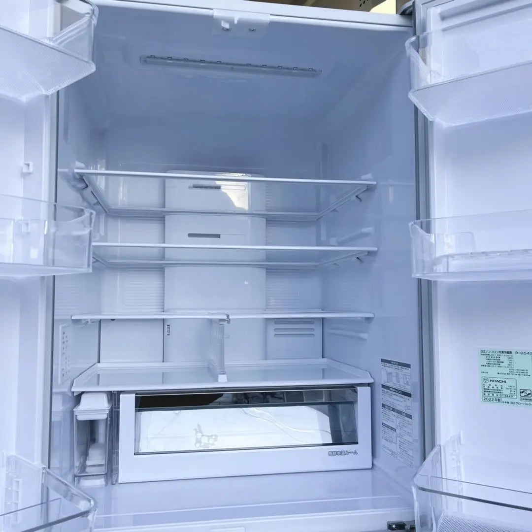 ¡Instalación gratuita! ¡Hitachi Marugoto Chilled, refrigerador plateado elegante de 6 puertas y alto rendimiento! Lavadora