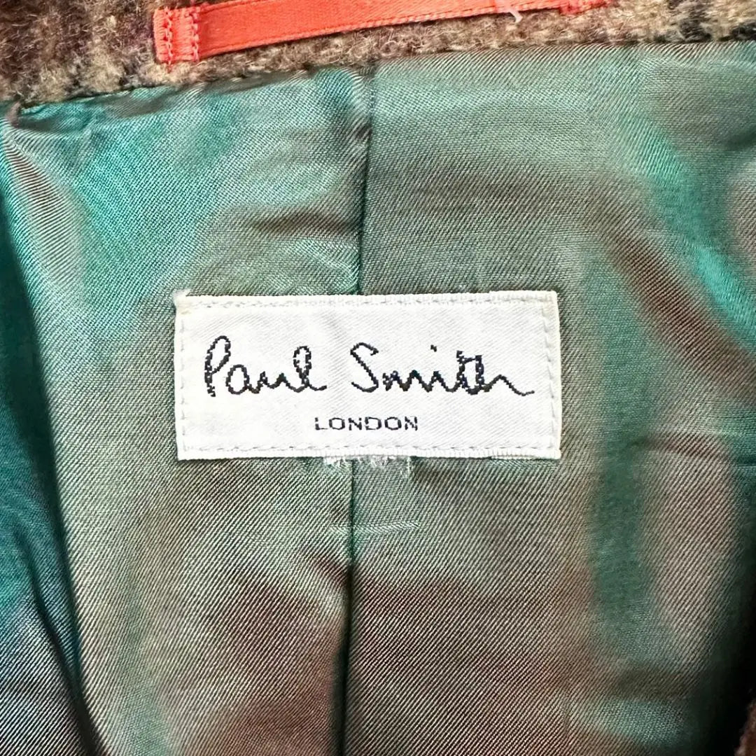 ¡Productos extremadamente hermosos! ¡Tamaño raro! Paul Smith Chester Court cheque largo | 極美品✨️ 希少サイズ！ ポールスミス チェスターコート ロング チェック